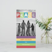 Voeux paisibles Noël / Cartes photos de vacances (Debout devant)