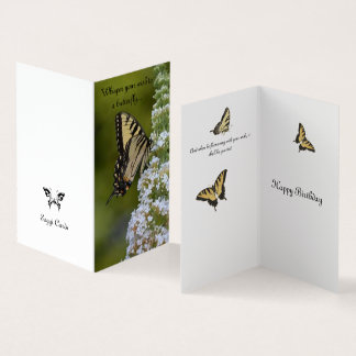 Voeux papillon d'anniversaire