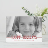 Voeux piqués Cartes de Noël/ Cartes photos de vaca (Debout devant)