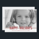 Voeux piqués Cartes de Noël/ Cartes photos de vaca<br><div class="desc">Envoyez vos souhaits de vacances avec ces cartes photos de vacances modernes et charmants de Berry Berry Sweet.</div>