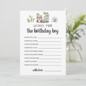 Voeux pour Anniversaire fille Carte de fête d'anni (Debout devant)