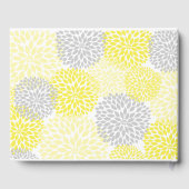 Voeux pour bébé, Baby shower livre d'hôtes, jaune (Verso)