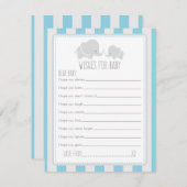Voeux pour bébé - Carte de jeu Baby shower (Devant / Derrière)