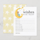 Voeux pour Bébé Ours Baby shower Conseils Cartes (Devant / Derrière)