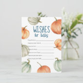 Voeux pour carte bébé, Baby shower de carte de sou (Debout devant)