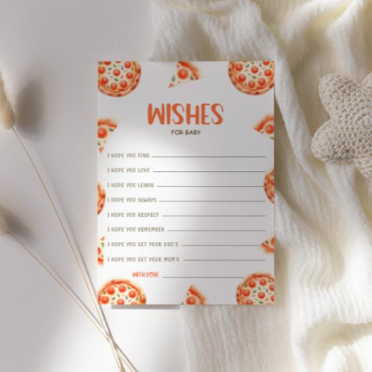 Voeux Pour Carte Bébé, Carte Baby shower Pizza