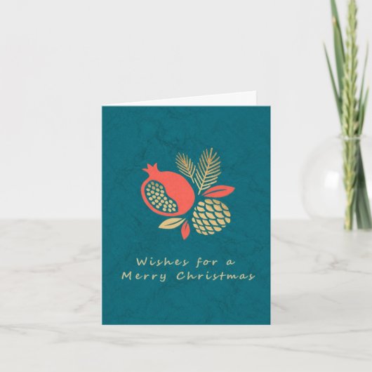 Vœux pour carte de Noël (Devant)