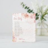 Voeux pour cartes bébé Boho Blush Douche Sprinking (Debout devant)