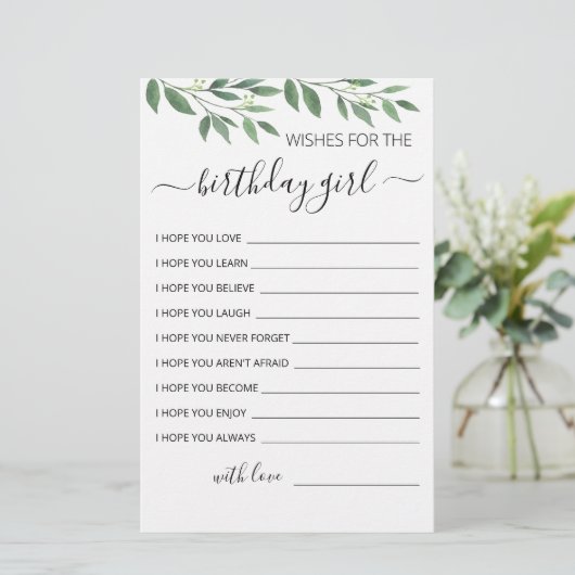 Voeux pour la carte anniversaire fille fête d'anni (Debout devant)