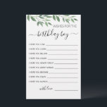 Voeux pour la carte d'anniversaire garçon fête d'a<br><div class="desc">Achetez cette carte et profitez de la haute qualité Voeux pour la carte garçon d'anniversaire pour votre événement! Le design verdoyant.</div>