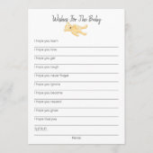 Voeux Pour La Carte Ours Bébé Teddy (Devant)