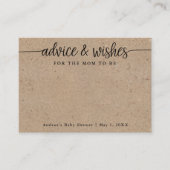 Voeux pour la maman d'être Kraft Conseils Cartes (Devant)