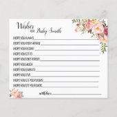 Voeux pour la nouvelle carte de jeu de douche rose (Devant)