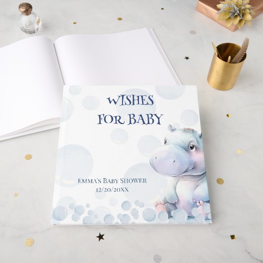Voeux pour le Baby shower (Recto ouvert)
