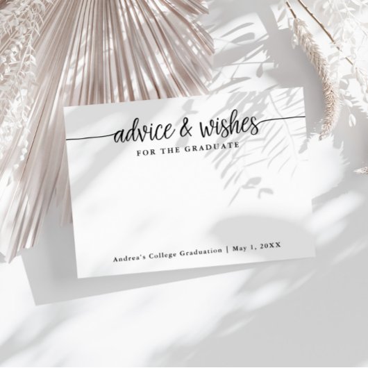 Voeux pour les cartes de conseils aux diplômés
