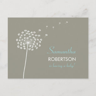 Voeux pour l'invitation de carte postale Baby show