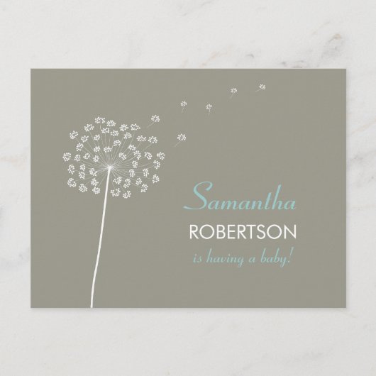 Voeux pour l'invitation de carte postale Baby show (Devant)