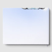 Voeux pour livre bébé Blue garçon éléphant (Verso)