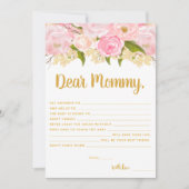 Voeux Rose Et Or Pour Les Cartes Conseils Pour Béb (Devant)