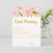 Voeux Rose Et Or Pour Les Cartes Conseils Pour Béb (Debout devant)