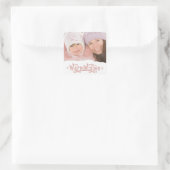 Voeux rustiques chauds | Stickers photo de vacance (Sac)