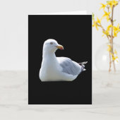 Voeux Seagull Ajouter une carte texte (Fleur jaune)