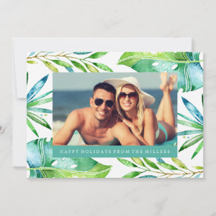 Vœux Tropicaux Carte de vœux photo de vacances
