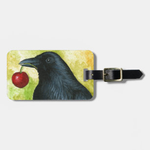 Vogel 55 kraai raaf bagagelabel