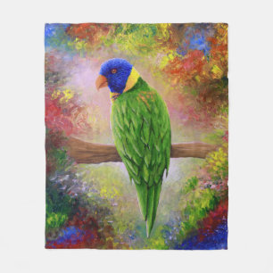 vogel 76 meerlagige vogel fleece deken
