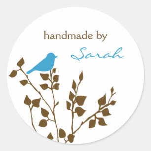 Vogel aangepaste naam Stickers