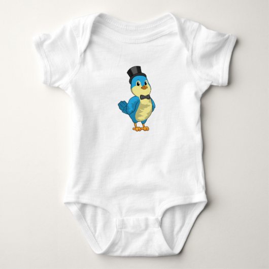 Vogel als Bruidegom met Lint Romper (Voorkant)