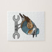 Vogel als Carftsman met Frans Legpuzzel (Horizontaal)