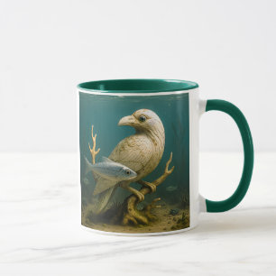 Vogel Artistieke beeldhouwkunst Mok
