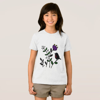 Vogel auf Wiese Tri-Blend Shirt