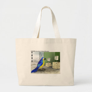Vogel Badkamer Accessoires Grappige Cadeaus & T-sh Grote Tote Bag