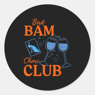 Vogel bam gejuich club pauw mahjong chinese mah ronde sticker