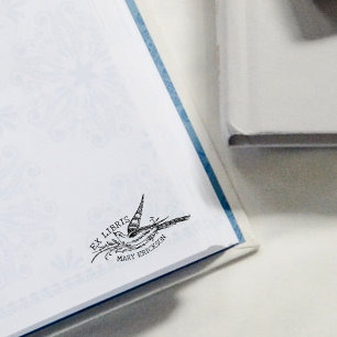  Vogel, Bibliotheek Ex Libris Boek Rubberstempel