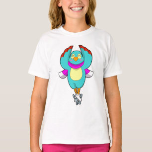 Vogel bij ijsschaatsen met ijsscheuren.PNG T-shirt