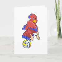 Vogel bij volleybal sporten