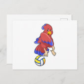 Vogel bij volleybalsporten briefkaart (Voorkant / Achterkant)