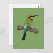 vogel-bijeneter briefkaart (Voorkant / Achterkant)