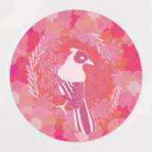 Vogel bloem des levens labels (Design 1)