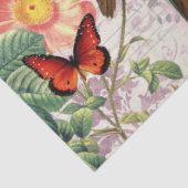  vogel, bloemen Butterflies Music, Ontkoppeling Tissuepapier (Detail)