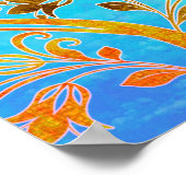 Vogel Boom Zon Poster (Hoek)