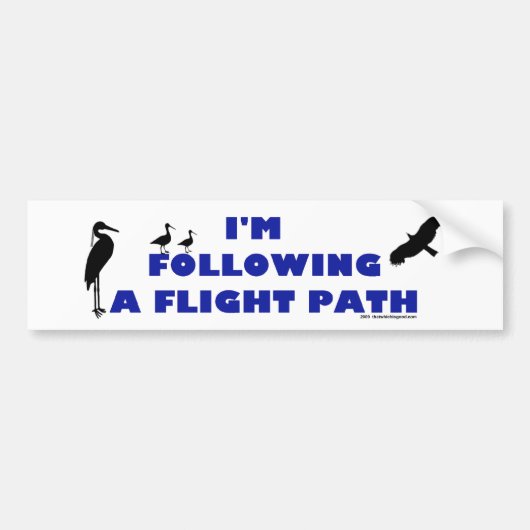 Vogel Bumperstickers! Bumpersticker (Voorkant)