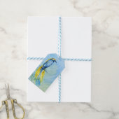 vogel cadeaulabel (Met Touw)