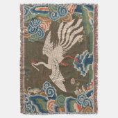 Vogel Chinees Antiek Decor Deken (Voorkant Verticaal)
