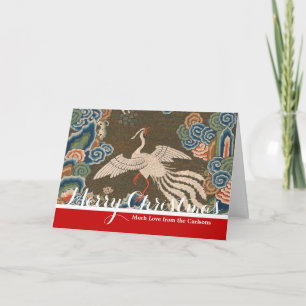 Vogel Chinees Antiek Decor Feestdagen Kaart