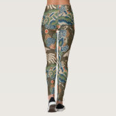 Vogel Chinees Antiek Decor Leggings (Achterkant)
