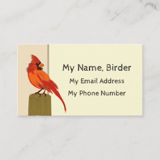 Vogel Contactkaartje (Voorkant)